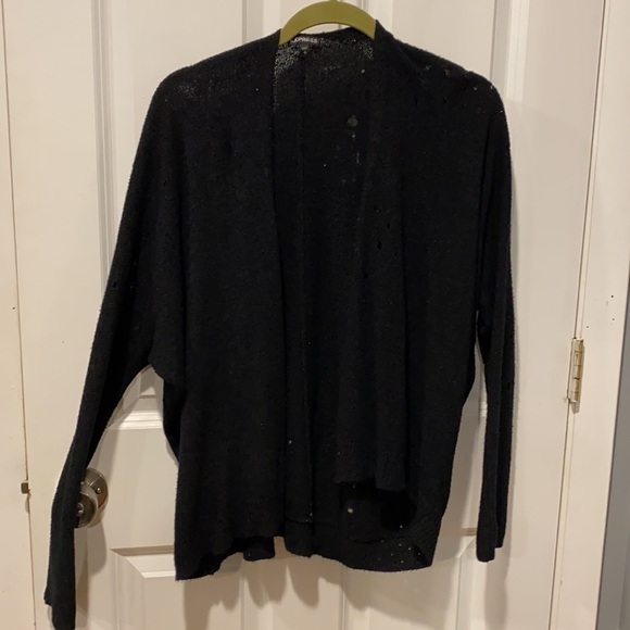 Express Distressed Oversized Holey Cardigan EUC - Picture 4 of 15
